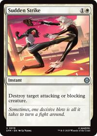Magic: The Gathering Single - Marvel's Spider-Man - Sudden Strike - FOIL Uncommon/0019 - Lightly Played