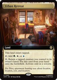 Magic: The Gathering Single - Marvel's Spider-Man - Urban Retreat (Extended Art) - FOIL Rare/0283 - Lightly Played
