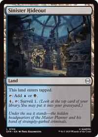 Magic: The Gathering Single - Marvel's Spider-Man - Sinister Hideout - FOIL Land/0184 - Lightly Played