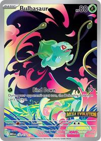 Pokemon Singles - Miscellaneous Cards & Products - Bulbasaur - 133/132 (Mega Evolution Stamped) - Lightly Played