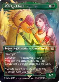 Magic: The Gathering Single - Final Fantasy - Tifa Lockhart (Borderless) (Chocobo Track Foil) - Rare/0567 - Lightly Played