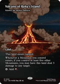 Magic: The Gathering Single - Avatar: The Last Airbender: Eternal-Legal - Volcano of Roku's Island - Valakut, the Molten Pinnacle - Mythic/0051 - Lightly Played