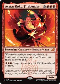 Magic: The Gathering Single - Avatar: The Last Airbender: Eternal-Legal - Avatar Roku, Firebender - FOIL Mythic/0112 - Lightly Played