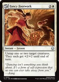 Magic: The Gathering Single - Avatar: The Last Airbender - Fancy Footwork - FOIL Uncommon/0019 - Lightly Played