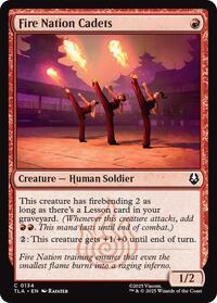 Magic: The Gathering Single - Avatar: The Last Airbender - Fire Nation Cadets - FOIL Common/0134 - Lightly Played
