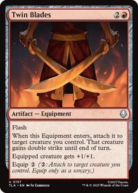 Magic: The Gathering Single - Avatar: The Last Airbender - Twin Blades - FOIL Uncommon/0157 - Lightly Played