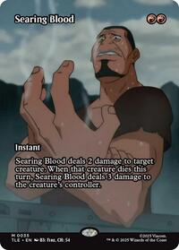 Magic: The Gathering Single - Avatar: The Last Airbender: Eternal-Legal - Searing Blood (Borderless) - FOIL Mythic/0035 - Lightly Played