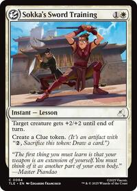 Magic: The Gathering Single - Avatar: The Last Airbender: Eternal-Legal - Sokka's Sword Training - FOIL Common/0084 - Lightly Played