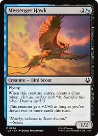 Magic: The Gathering Single - Avatar: The Last Airbender - Messenger Hawk - FOIL Common/0234 - Lightly Played