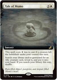 Magic: The Gathering Single - Avatar: The Last Airbender: Eternal-Legal - Tale of Momo (Extended Art) - FOIL Rare/0176 - Lightly Played