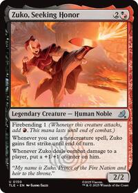 Magic: The Gathering Single - Avatar: The Last Airbender: Eternal-Legal - Zuko, Seeking Honor - FOIL Uncommon/0150 - Lightly Played