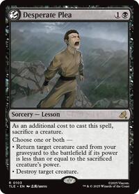 Magic: The Gathering Single - Avatar: The Last Airbender: Eternal-Legal - Desperate Plea - FOIL Rare/0103 - Lightly Played