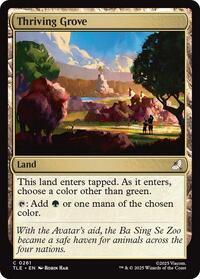 Magic: The Gathering Single - Avatar: The Last Airbender: Eternal-Legal - Thriving Grove - FOIL Common/0161 - Lightly Played