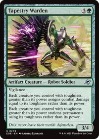 Magic: The Gathering Single - Edge of Eternities - Tapestry Warden - FOIL Uncommon/0209 - Lightly Played