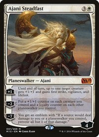 Magic: The Gathering Single - Magic 2015 (M15) - Ajani Steadfast - Mythic/001 - Lightly Played