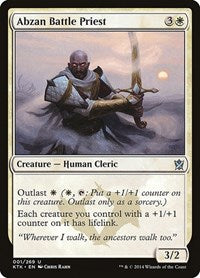 Magic: The Gathering Single - Khans of Tarkir - Abzan Battle Priest - Uncommon/001 - Lightly Played