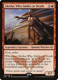 Magic: The Gathering Single - Fate Reforged - Alesha, Who Smiles At Death - Rare/090 - Lightly Played