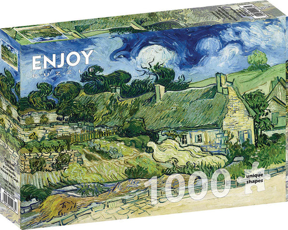 Enjoy Puzzle: Van Gogh: Thatched Cottages at Cordeville | 1000 Piece