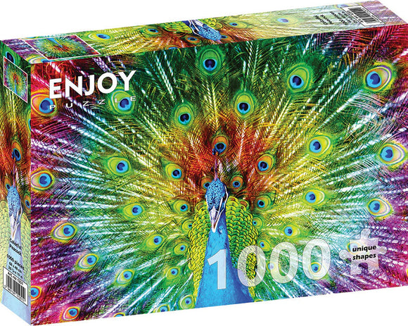 Enjoy Puzzle: Colorful Peacock | 1000 Piece