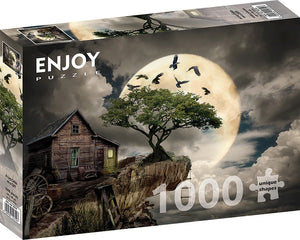 Enjoy Puzzle: A Log Cabin on a Cliff | 1000 Piece