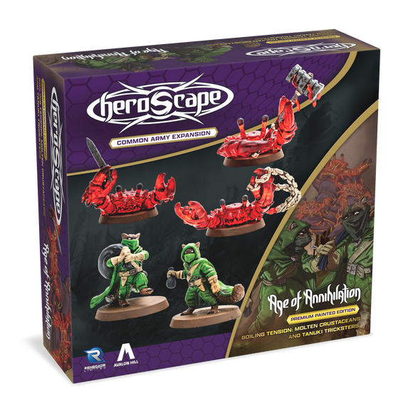 Heroscape: Molten Crustaceans & Tanuki Tricksters Common Army Expansion Painted