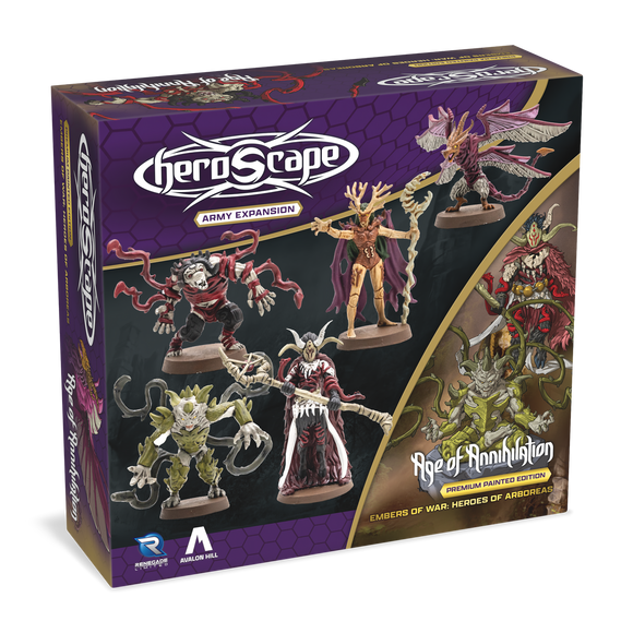 Heroscape: Embers of War - Heroes of Arboreas Army Expansion Painted