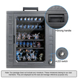Jucoci Large Size Miniatures Carrying Storage Case With Light