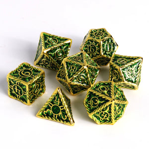 7pc RPG Set - Sunwave Gold w/ Green