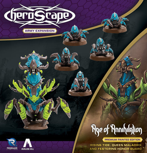 Heroscape: Rising Tide – Queen Maladrix & Festering Honor Guard Army Expansion Painted Edition