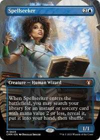 Magic: The Gathering Single - Commander Masters - Spellseeker (Borderless) - Rare/0635 - Lightly Played