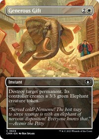 Magic: The Gathering Single - Commander Masters - Generous Gift (Borderless) - Common/0624 - Lightly Played