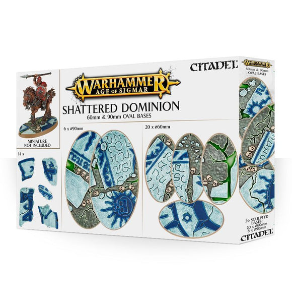 Warhammer Age of Sigmar - SHATTERED DOMINION 60 & 90MM OVAL BASES