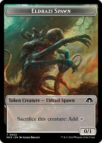 Magic: The Gathering Single - Modern Horizons 3 - Eldrazi Spawn // Insect (0025) Double-Sided Token - FOIL Token/0002/0025 - Lightly Played