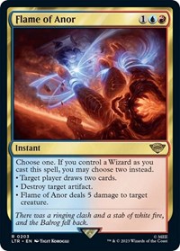 Magic: The Gathering Single - Universes Beyond: The Lord of the Rings: Tales of Middle-earth - Flame of Anor (Foil) - Rare/0203 - Lightly Played