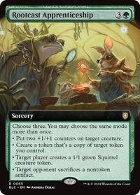 Magic: The Gathering Single - Commander: Bloomburrow - Rootcast Apprenticeship (Extended Art) - Rare/0066 - Lightly Played