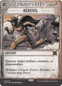 Magic: The Gathering Single - Outlaws of Thunder Junction: Breaking News - Bedevil - Rare/0037 - Lightly Played