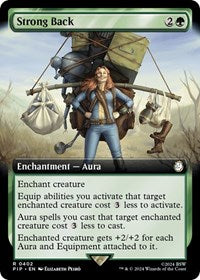 Magic: The Gathering Single - Universes Beyond: Fallout - Strong Back (Extended Art) - Rare/0405 Lightly Played
