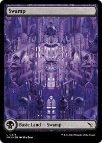 Magic: The Gathering Single - Murders at Karlov Manor - Swamp (0274) - FOIL Land/0274 Lightly Played