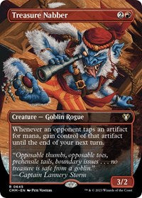 Magic: The Gathering Single - Commander Masters - Treasure Nabber (Borderless) - FOIL Rare/0645 - Lightly Played