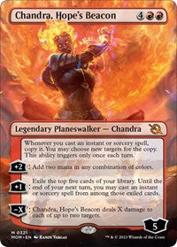 Magic: The Gathering Single - March of the Machine - Chandra, Hope's Beacon (Borderless) (Foil) - Mythic/0321 - Lightly Played