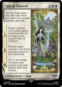 Magic: The Gathering Single - Universes Beyond: The Lord of the Rings: Tales of Middle-earth - Tale of Tinuviel (Foil) - Uncommon/0034 - Lightly Played