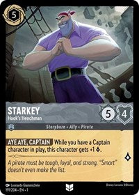Disney Lorcana Single - First Chapter - Starkey, Hook's Henchman - Uncommon/191 Lightly Played