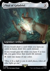 Magic: The Gathering Single - Universes Beyond: The Lord of the Rings: Tales of Middle-earth - Phial of Galadriel (Extended Art) - Rare/0382 - Lightly Played