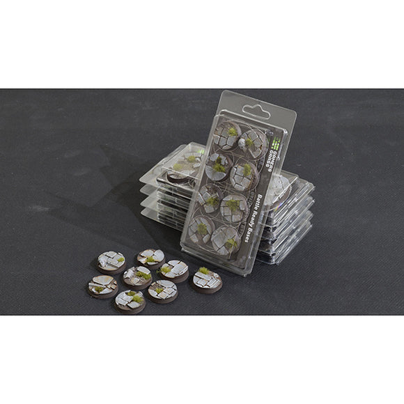 Battle Ready Bases: Temple- Round 32mm (x8)- Round 32mm (x8)