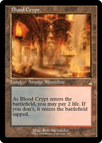 Magic: The Gathering Single - Ravnica Remastered - Blood Crypt (Retro Frame) (Foil) - Rare/0397 Lightly Played