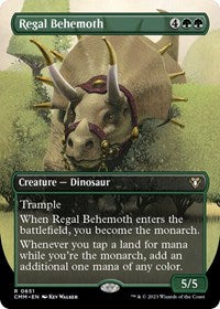 Magic: The Gathering Single - Commander Masters - Regal Behemoth (Borderless) - Rare/0651 - Lightly Played