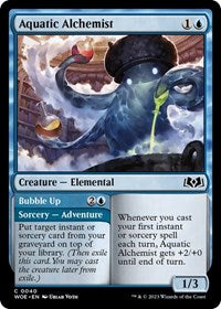 Magic: The Gathering Single - Wilds of Eldraine - Aquatic Alchemist (Foil) - Common/0040 Lightly Played