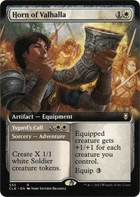 Magic: The Gathering Single - Commander Legends: Battle for Baldur's Gate - Horn of Valhalla (Extended Art) - Rare/555 Lightly Played