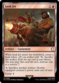 Magic: The Gathering Single - Universes Beyond: Fallout - Junk Jet (Surge Foil) - FOIL Rare/0588 Lightly Played