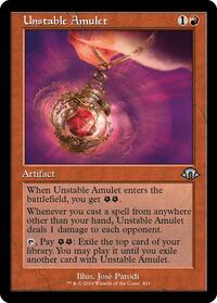 Magic: The Gathering Single - Modern Horizons 3 - Unstable Amulet (Retro Frame) - Uncommon/0412 - Lightly Played